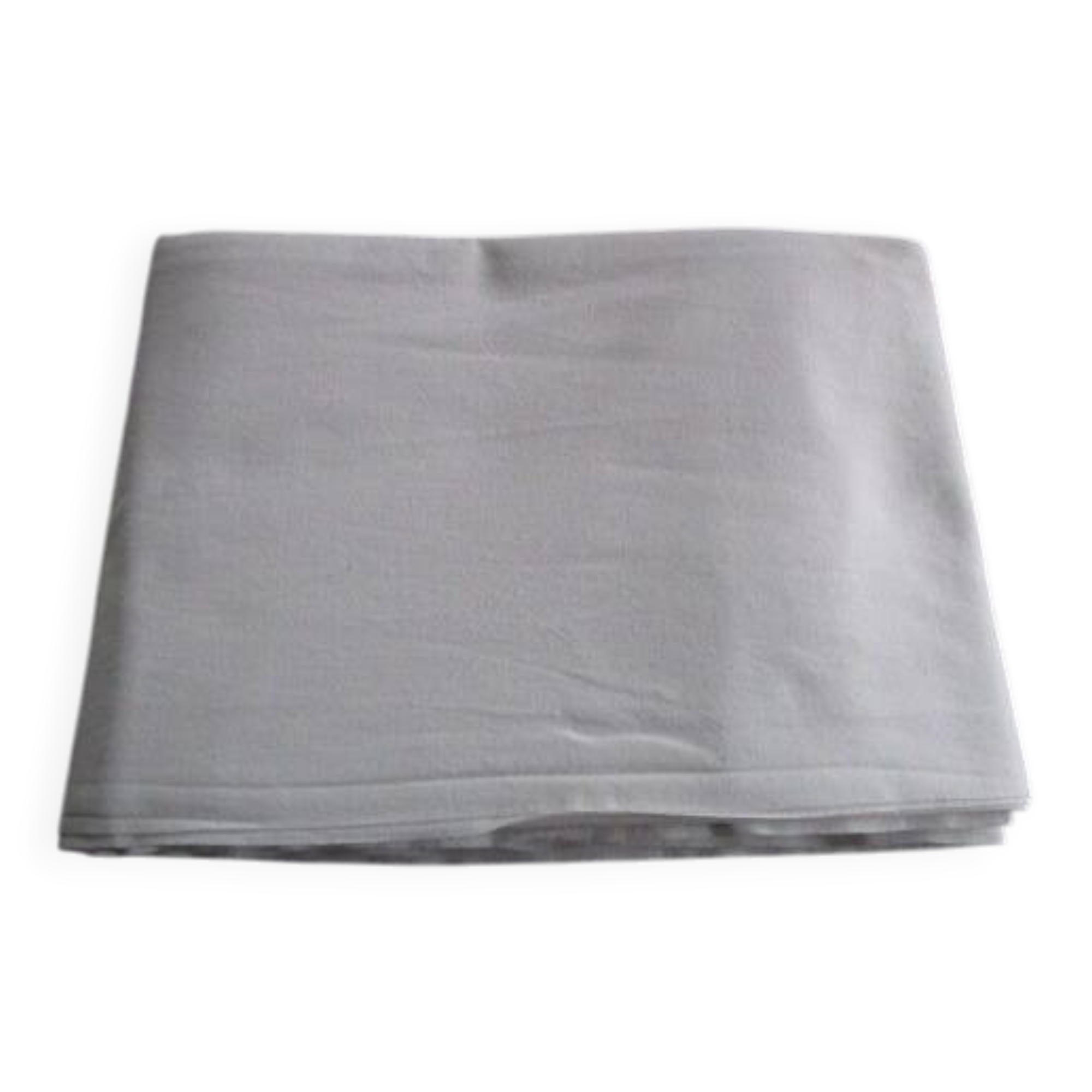 Antique cotton sheet: 300x210cm - monogrammed M.T - drawn thread embroidery