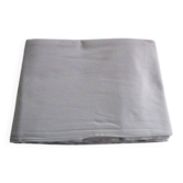 Drap ancien en coton:300x210cm - monogrammé M.T - broderie de jours