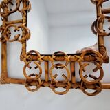 Vintage bamboo mirror