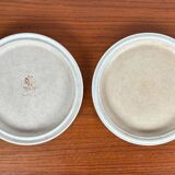 Vintage stoneware bowl with lid by Tove Rappold for Knabstrup, Denmark, 1970s.