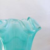 Light aqua murano glass vase