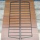 Wall shelf in Teak veneer and black metal, Nisse Strinning, 60s