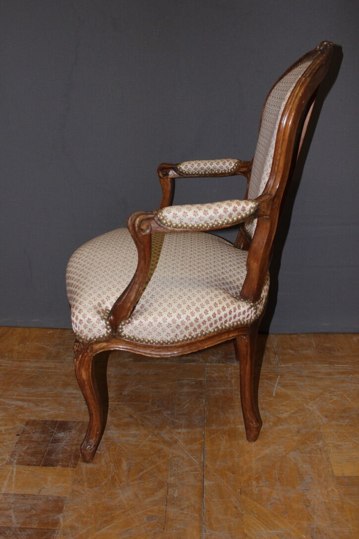 Pair of Louis XV period convertible armchairs