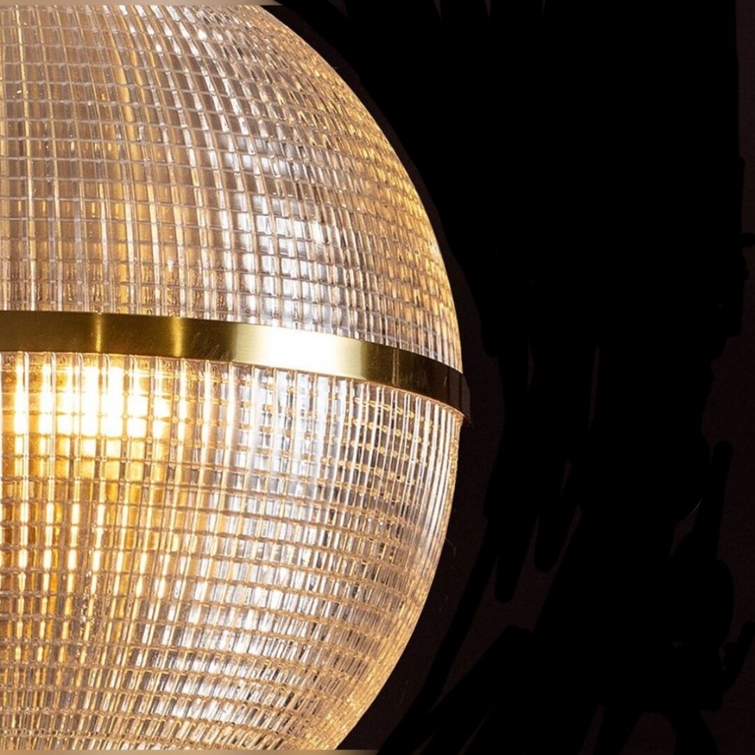 Brass Holophane globe