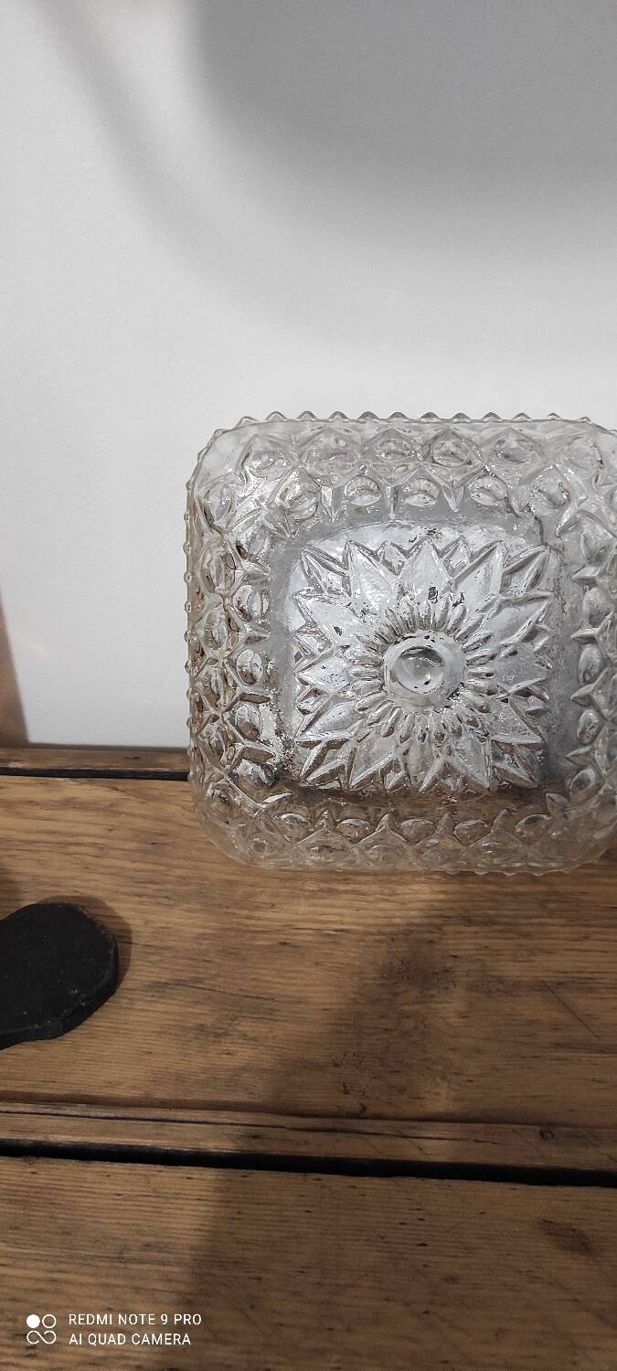 Duo vintage glass ceiling light
