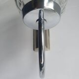 Pair of vintage chrome wall sconces