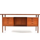 Freestanding Teak Desk by Kai Kristiansen