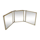 folding triptych mirror Napoleon III genre scene
