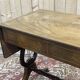 English flat desk with shelves, 1950s work in mahogany