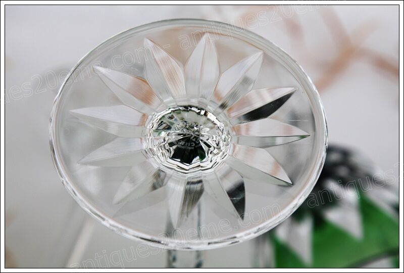 Series of 3 wine glasses from the Rhine Roemer St Louis Crystal model Provence