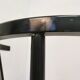 Vintage THONET Bentwood Dining Chair: Postmodern Brown Leather Seat