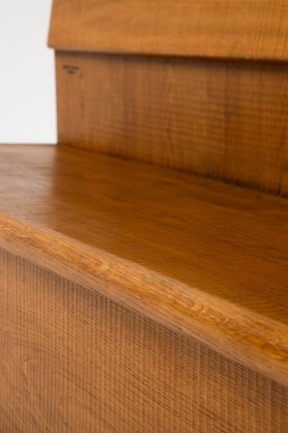 Officina Rivadossi Oak Bench, Italy 1970s