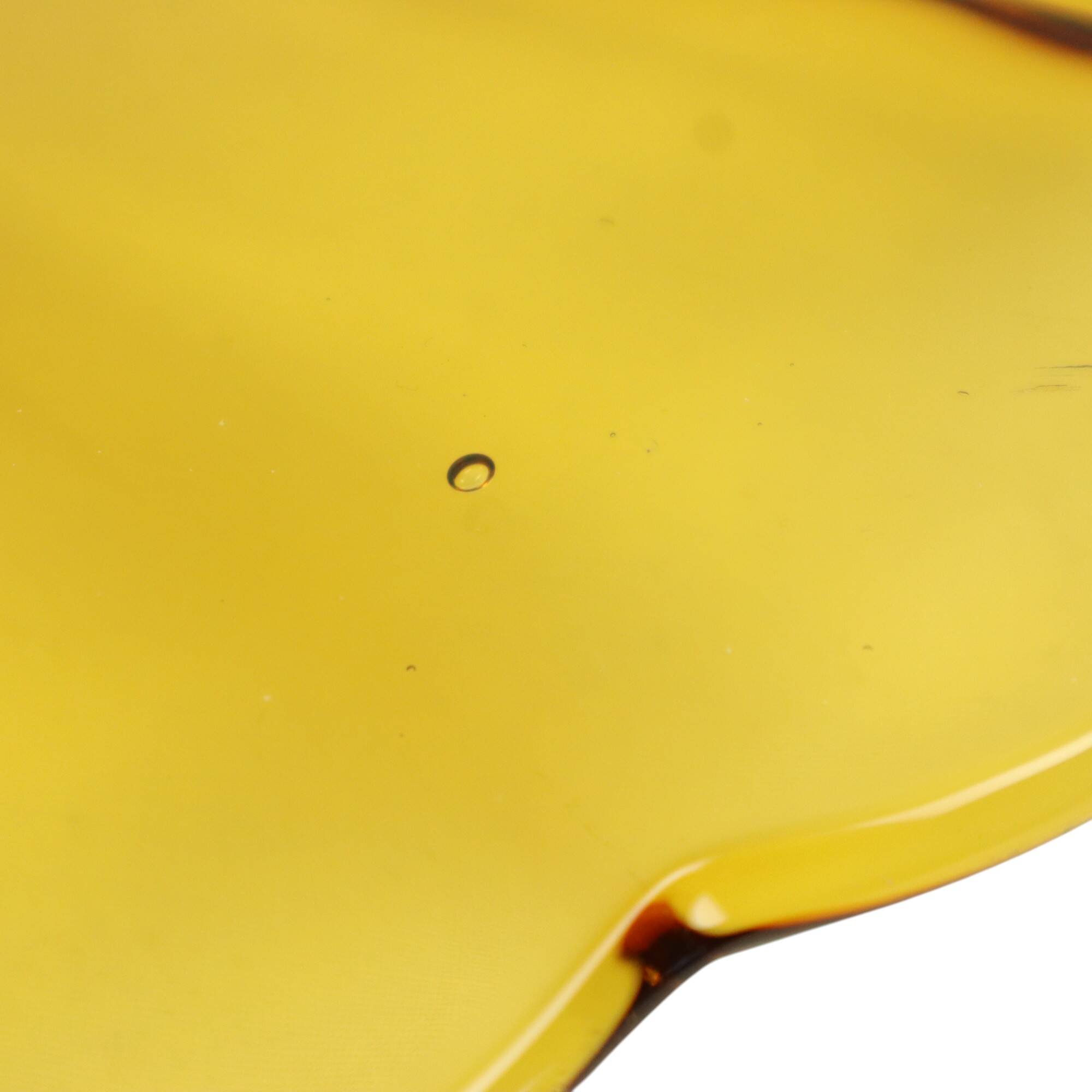 Val Saint Lambert Fruit bowl Amber Luxval Art Deco 1935