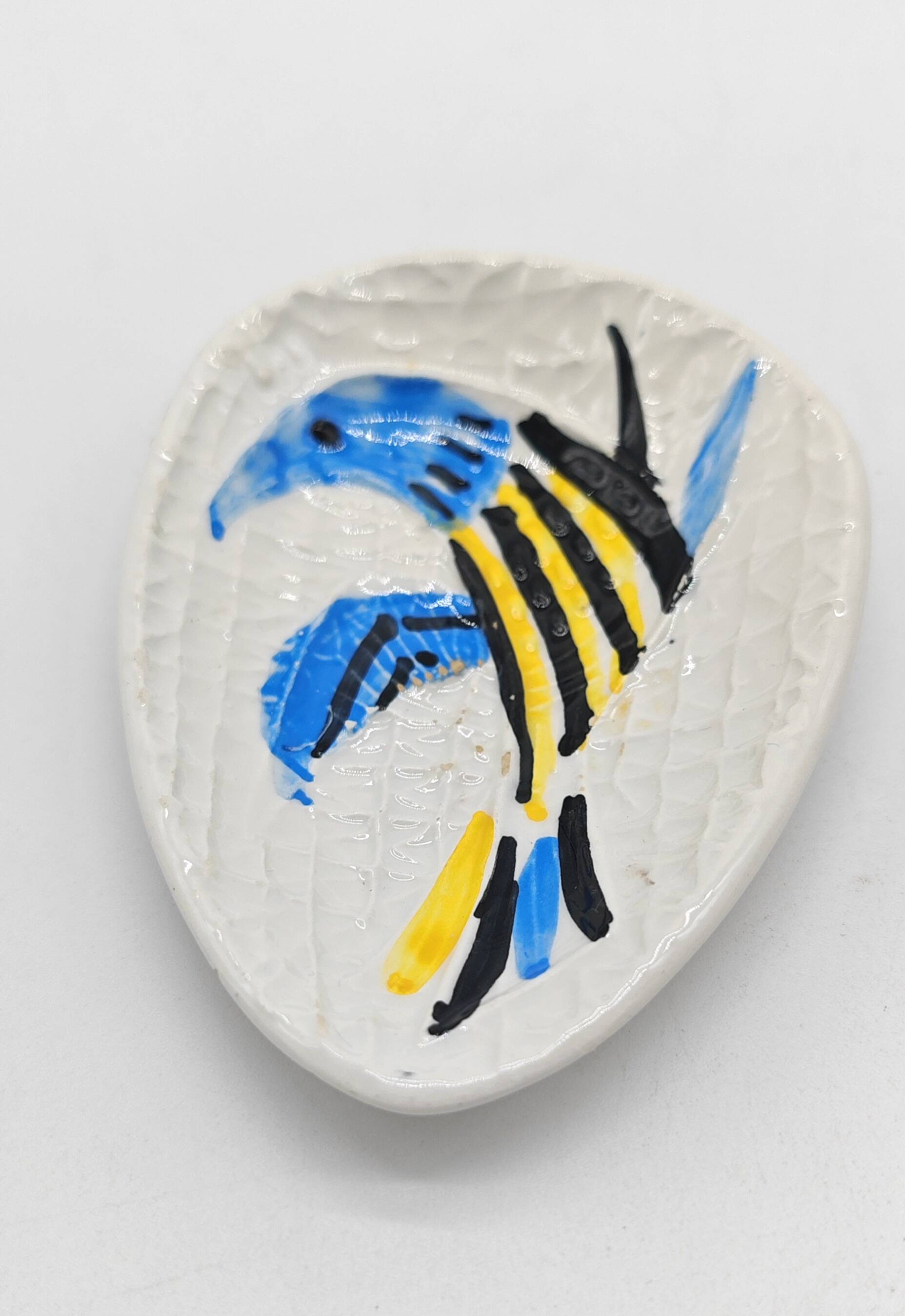 Pair of bird cup by Alessio Tasca Italian ceramist