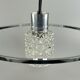 60s 70s lamp fixture ceiling lamp chandelier glass chrome space age