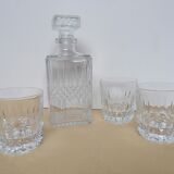 Carafe whisky and 3 glasses