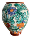 Cerart Monaco vase – relief floral decoration – signed and numbered – year
