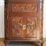Carved wooden chinese bar