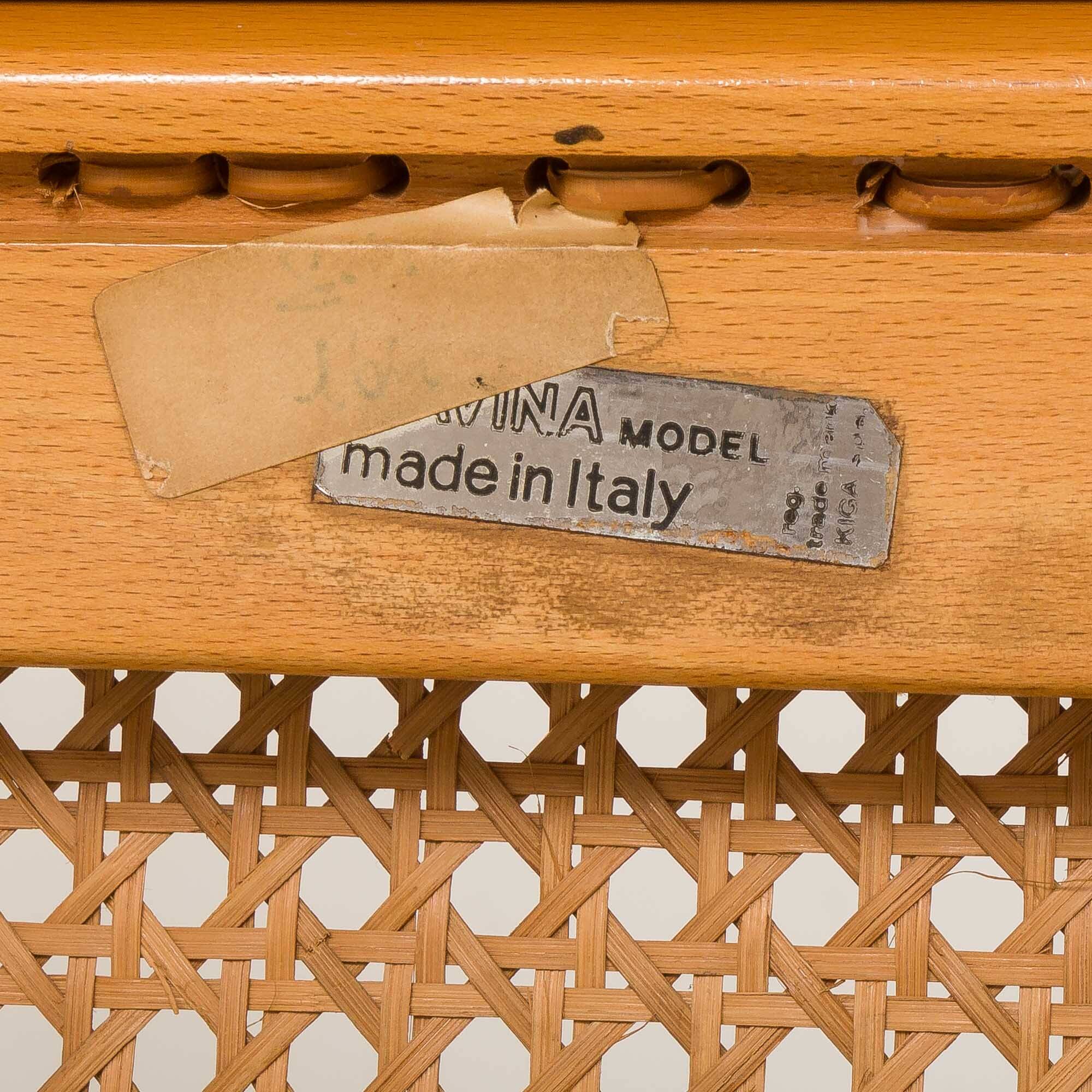 Pair of Italian vintage Ceska chairs by Gavina, 1960s