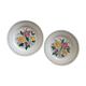 2 assiettes en terre de fer