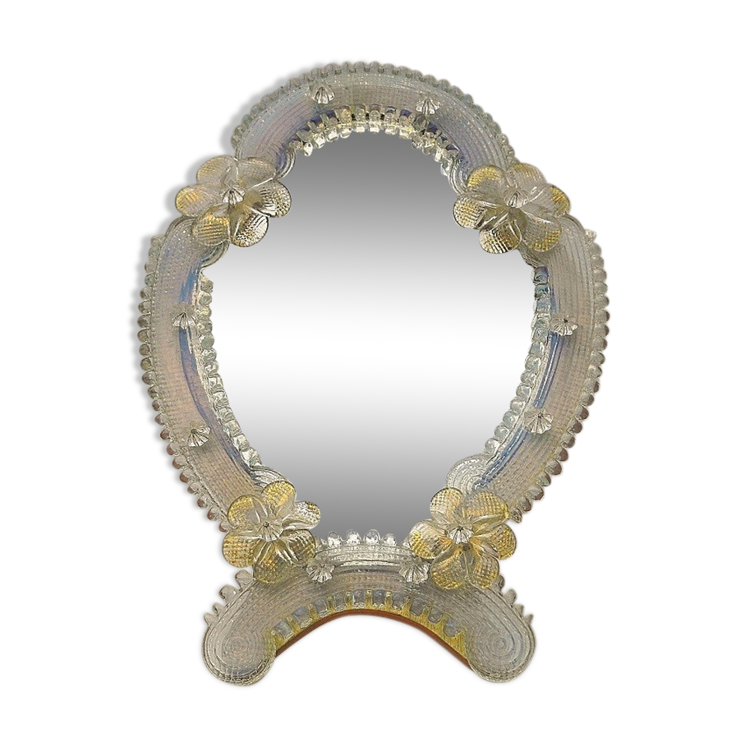 Bridge mirror, Murano glass, Venetian style