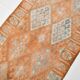 3x11 Orange Brown Tribal Turkish Vintage Runner Rug, 88x330Cm