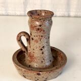 Pyrity sandstone candle holder - 60s/70s
