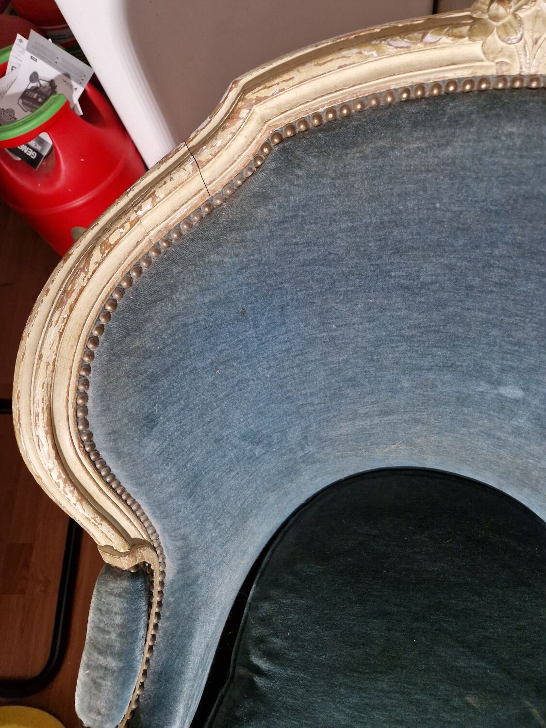 Armchairs bergère cabriolet style louis xv