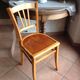 Bistro Chair with rosette/vintage years 40-50