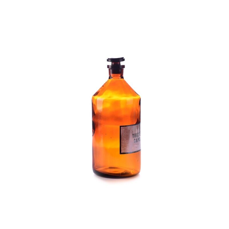 Brocante apothecary bottle 2 ltr with various prints