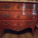 Louis XV style inlaid chest of drawers