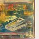 Old Oil Painting Canvas Still Life Lamp Book Modernist