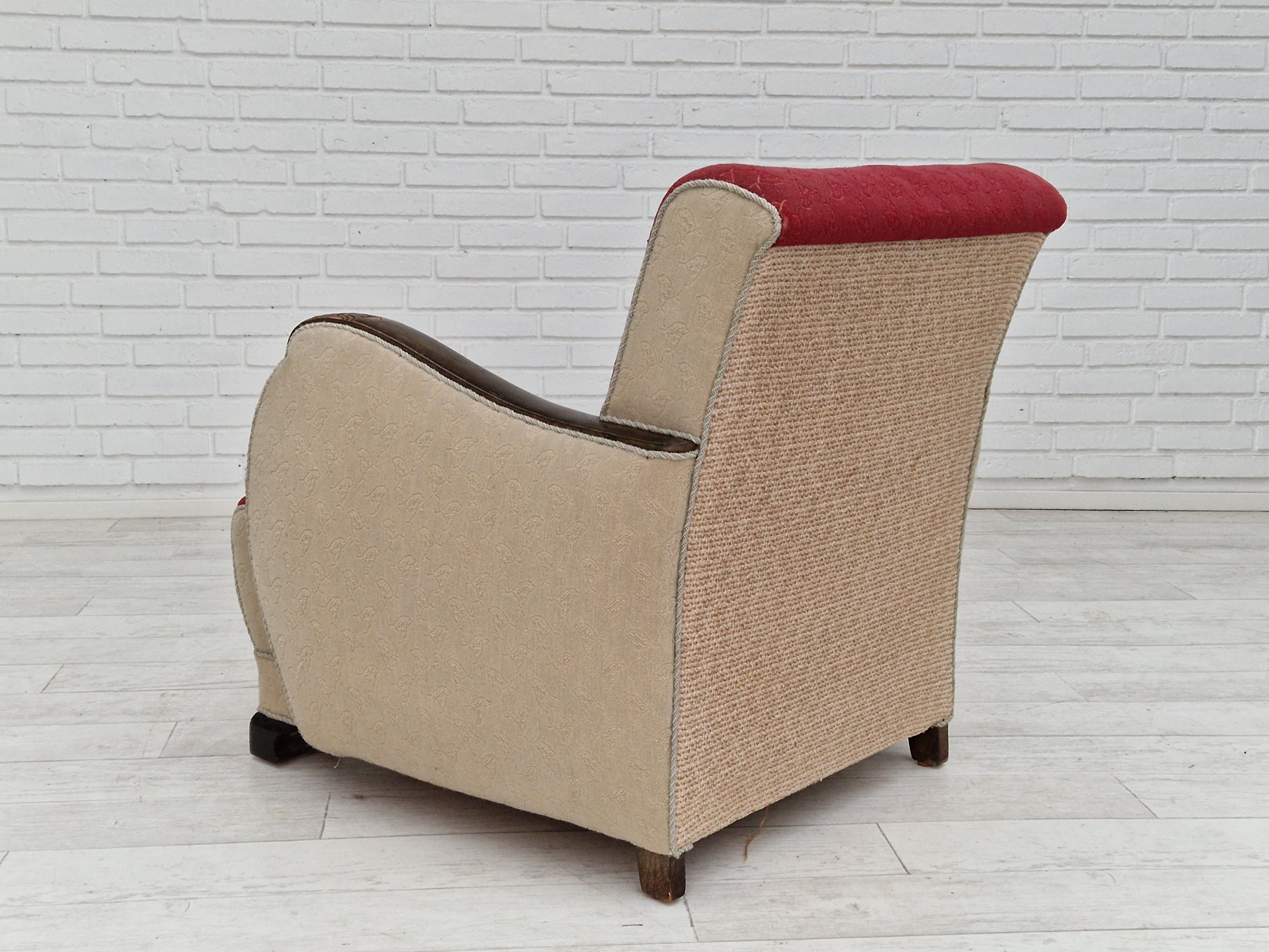 1950s, scandinavian art deco chairs, original condition