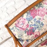 Ancienne banquette à motif floral
