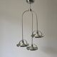 Mid-century modern triple shade ceiling light by Reggiani, 1960s, Italy.
