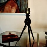 Lampe vintage en teck massif de severin hansen  1960