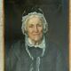 Oil on canvas 19th century portrait of a woman p.salle