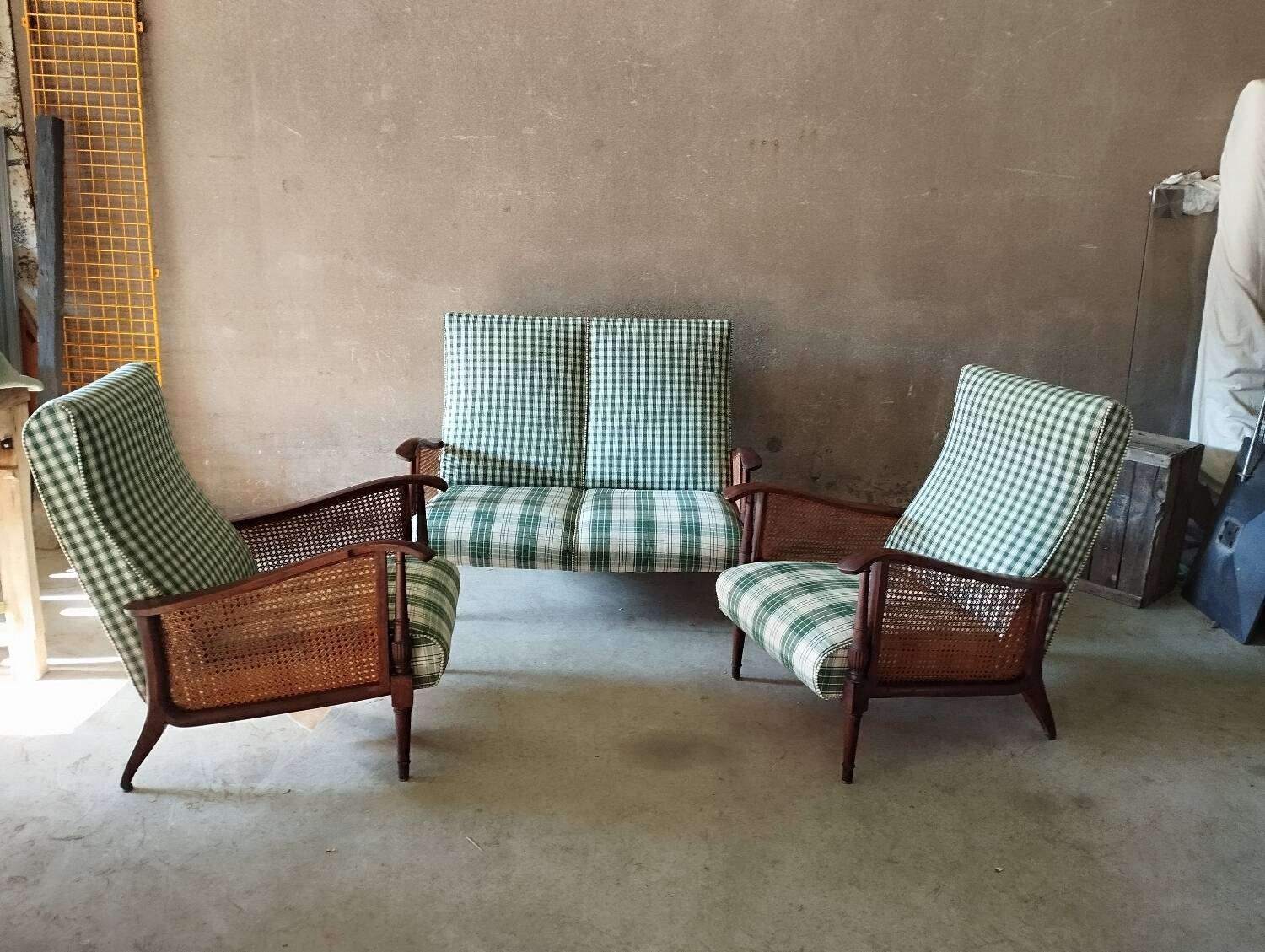 50s sofa and armchair set