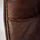 Vintage Mid-Century Danish Modern Leather Adjustable Easy Chair and Ottoman