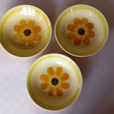 7 Gien "Sun" soup plates