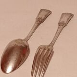 Empire style spoon and fork cutlery