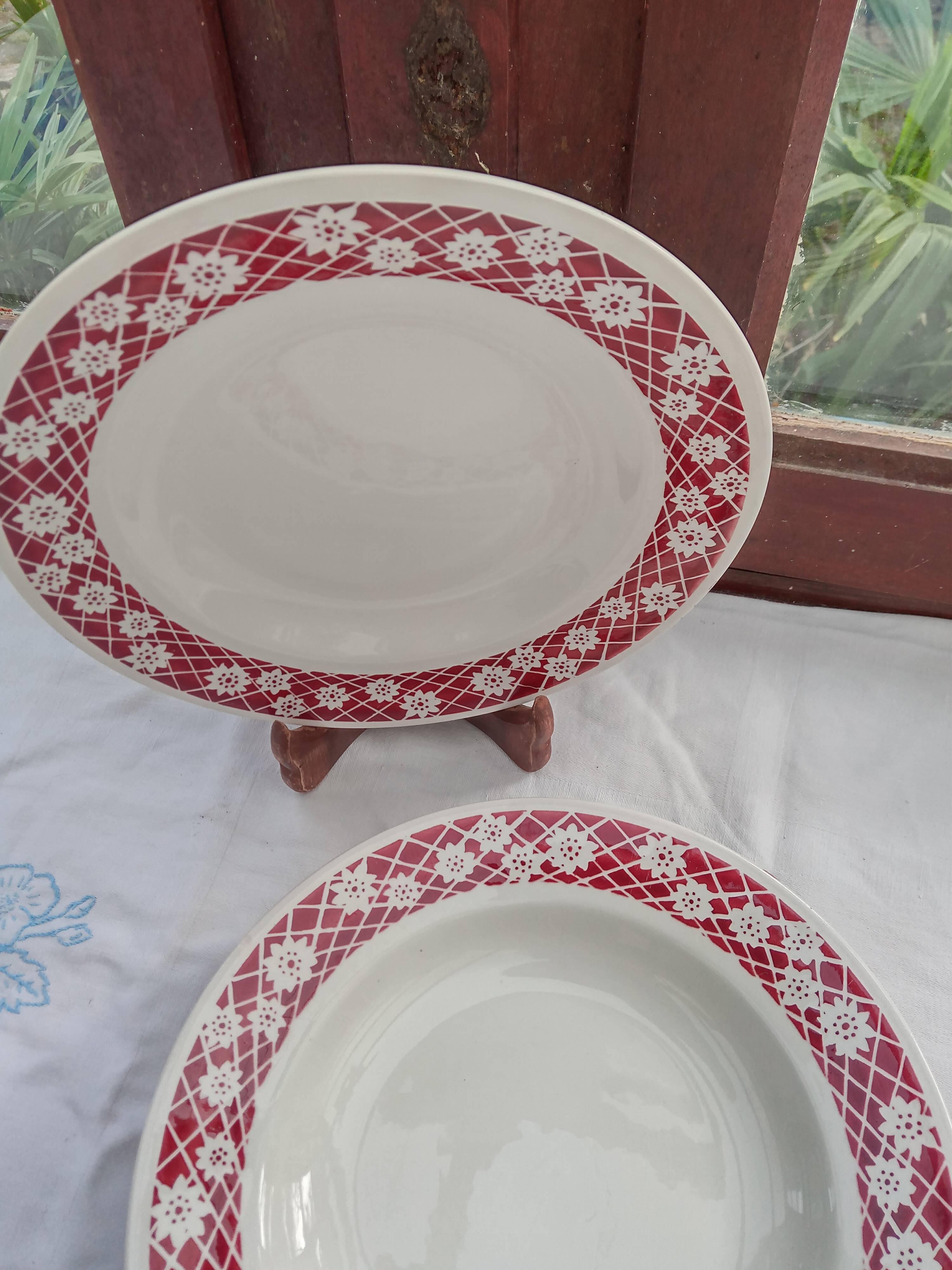 6 Amandinoise soup plates