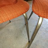 Set of 4 vintage velvet chairs