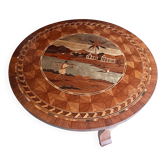 Table basse en marqueterie