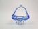 Murano blue glass basket or bowl, Italy 1960's