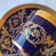 6 litron cups and saucers - oven blue and gold - Limoges porcelain
