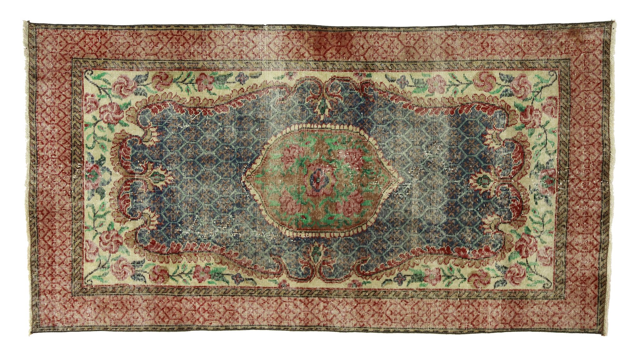 Tapis vintage anatolien fait main 208 cm x 111 cm