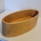 Oval solid wood bowl
