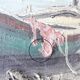 Tableau, huile sur toile marine