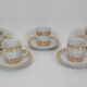 Set porcelaine pour thé ou café Carlsbad porcealin par la société Epiag D.F., vers 1960.